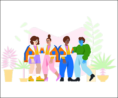 Illustration av familj